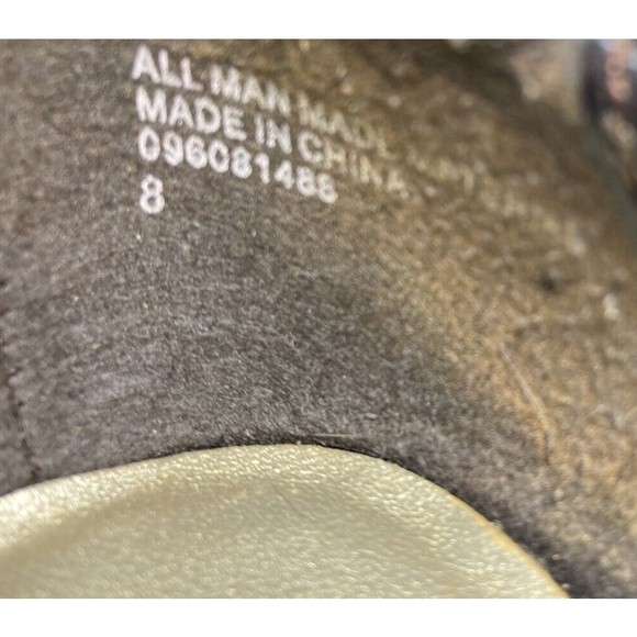 MOSSIMO Slip On Heels Pumps Women's 8M  Brown Faux Leather Snake - Picture 9 of 9